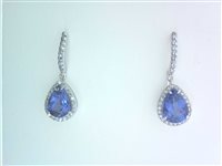 Ohrringe Ticchi Maurizio Dame DEEP BLUE in Weißgold Tanzanite 5.40 Ct OB02012 - OB02012